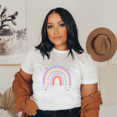 Wees aardig voor je geest | Regenboog perzik Snoep T-shirt