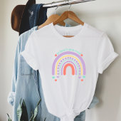 Wees aardig voor je geest | Regenboog perzik Snoep T-shirt