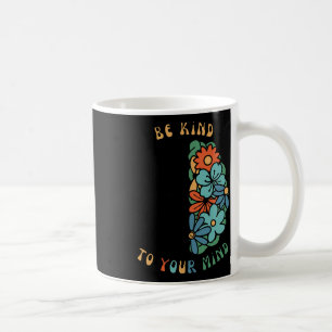 Wees aardig voor je geest Retro Groene Geestelijke Koffiemok