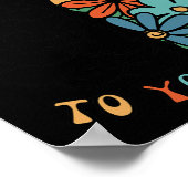 Wees aardig voor je geest Retro Groene Geestelijke Poster (Hoek)