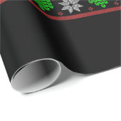 Wees aardig voor je liefste grappige kerstlasser cadeaupapier (Rol Hoek)