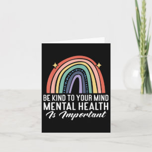 Wees aardig voor je, regenboogmentale waren kaart