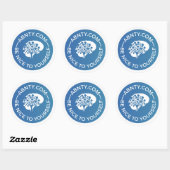 Wees aardig voor jezelf - ABNTY.COM Blue Ronde Sticker (Vel)