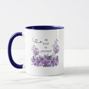 wees aardig voor jezelf bloemrijke inspirerende mo mok