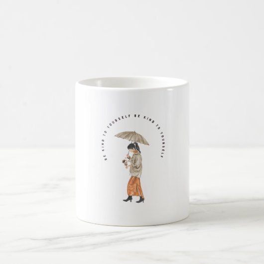 Wees aardig voor jezelf magische mok (Center)