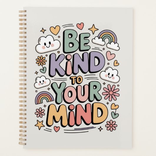 Wees aardig voor jezelf, Motiverende, Positieve Qu Planner (Voorkant)