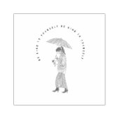 Wees aardig voor jezelf rubberstempel (Afrduk)