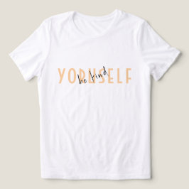 Wees aardig voor jezelf typografie Tri-Blend shirt