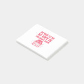 Wees aardig voor me, mijn vrouw is weer zwanger post-it® notes (Schuin)