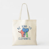 WEES AARDIG VOOR OLIFANTEN TOTE BAG (Achterkant)
