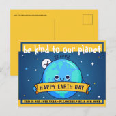 Wees aardig voor onze planeet - Environmental Eart Briefkaart (Voorkant / Achterkant)