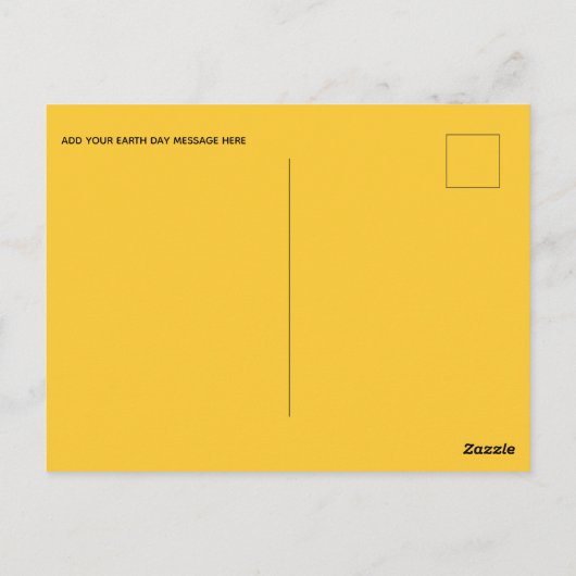 Wees aardig voor onze planeet - Environmental Eart Briefkaart (Achterkant)