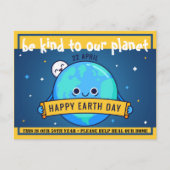 Wees aardig voor onze planeet - Environmental Eart Briefkaart (Voorkant)