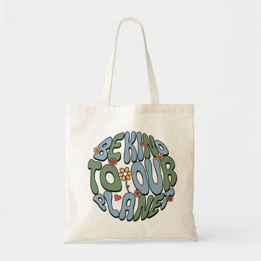 Wees aardig voor onze planeet - Save the Planet Mo Tote Bag (Voorkant)