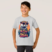 Wees aardig voor otters, grappige Zee otter T-shirt (Voorkant volledig)