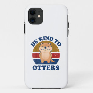 Wees Aardig Voor Otters Mannen Vrouwen Kinderen Pe Case-Mate iPhone Case
