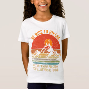 Wees aardig voor wandelaars die ze kennen plaatsen t-shirt