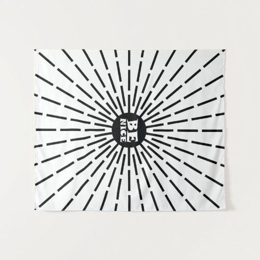 Wees aardig wandkleed (Voorkant (horizontaal))