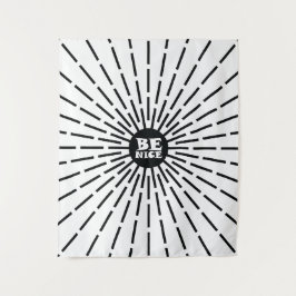 Wees aardig wandkleed