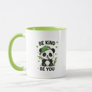 Wees aardig, wees jezelf panda mok