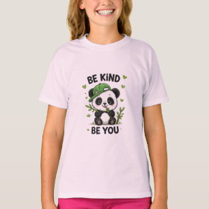 Wees aardig wees jezelf Panda T-shirt