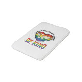 Wees Aardig Wereld Hart Regenboog Vector T-Shirt O Badmat (Gekanteld)