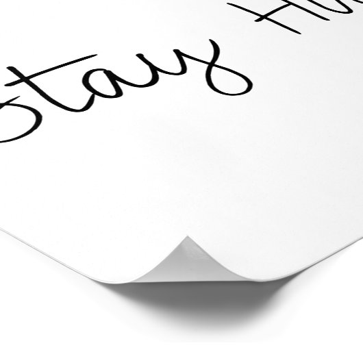 Wees aardig werk, blijf in de buurt poster (Hoek)