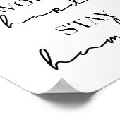 Wees aardig, werk hard, blijf menselijk poster (Hoek)