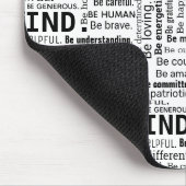 Wees aardig Word Cloud inspirerende woorden Muismat (Hoek)