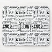 Wees aardig Word Cloud inspirerende woorden Muismat (Voorkant)