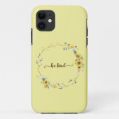Wees aardig, zonnebloem, botanische poot Case-Mate iPhone case (Achterkant)