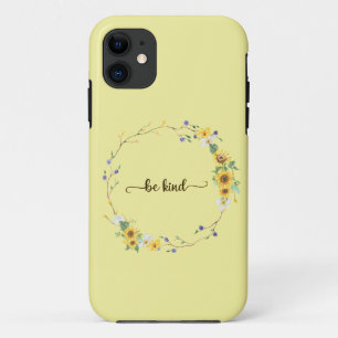 Wees aardig, zonnebloem, botanische poot Case-Mate iPhone case