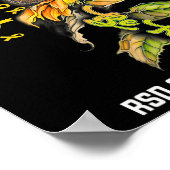 Wees aardig Zonnebloem RSD CRPS Bewustzijn Poster (Hoek)