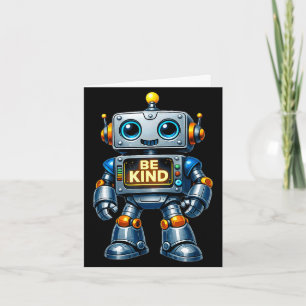 Wees aardige leraar anti-pestrobot vriendelijkheid kaart