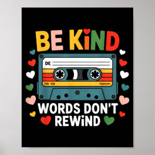 Wees Aardige Woorden Spoelen Niet Terug Vintage Poster
