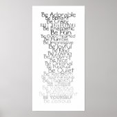 Wees ABC's voor de kinderkamer Poster (Voorkant)