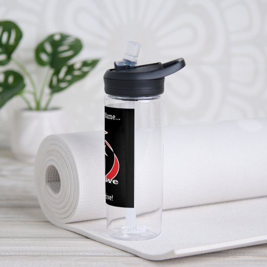 Wees actief en gedijen waterfles (Links)
