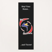 Wees actief en gedijen yogamat (Voorkant)