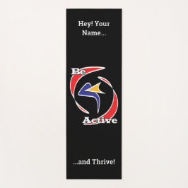 Wees actief en gedijen yogamat