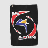 Wees Actief Golfhanddoek (Voorkant)