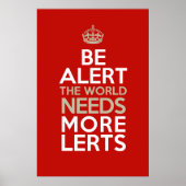 Wees alert! De wereld heeft meer moed nodig! Poste Poster (Voorkant)