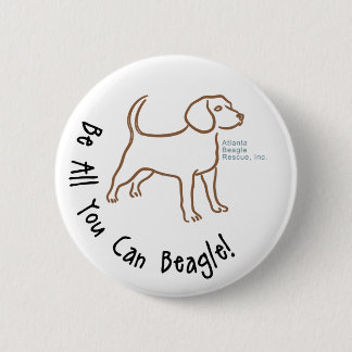 Wees alles wat je kunt beagle Button