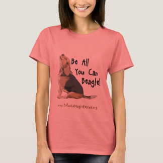 Wees alles wat je kunt beagle(TM) T-shirt met gemb
