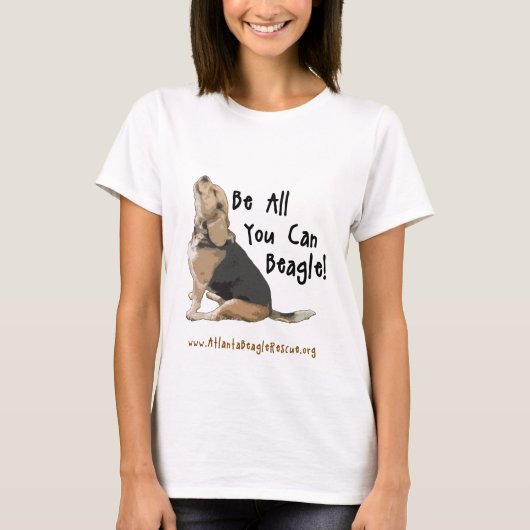 Wees alles wat je kunt beagle(TM) T-shirt met gemb (Voorkant)