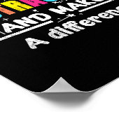 Wees als aftrekken Funny Math Quote Leraar Student Poster (Hoek)
