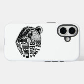 Wees als Beer in kracht en eenzaamheid Case-Mate iPhone Case (Achterkant (horizontaal))