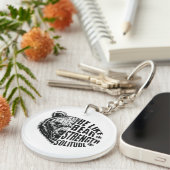 Wees als Beer in kracht en eenzaamheid Sleutelhanger (Voorkant Rechts)