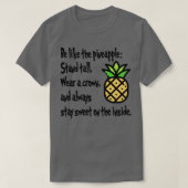 Wees als de ananas t-shirt (Design voorkant)