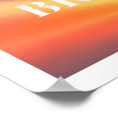 Wees als de Sun Quote Poster (Hoek)