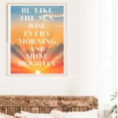 Wees als de Sun Quote Poster